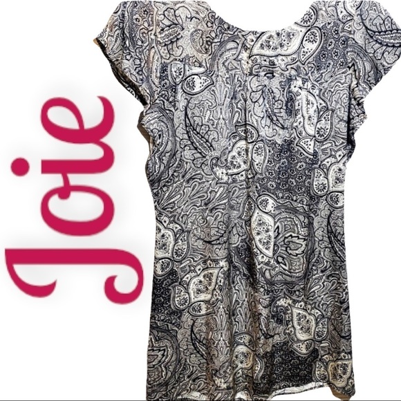 JOIE 100% Silk Paisley Mini Shift‎ Dress, Size Small - Picture 6 of 6